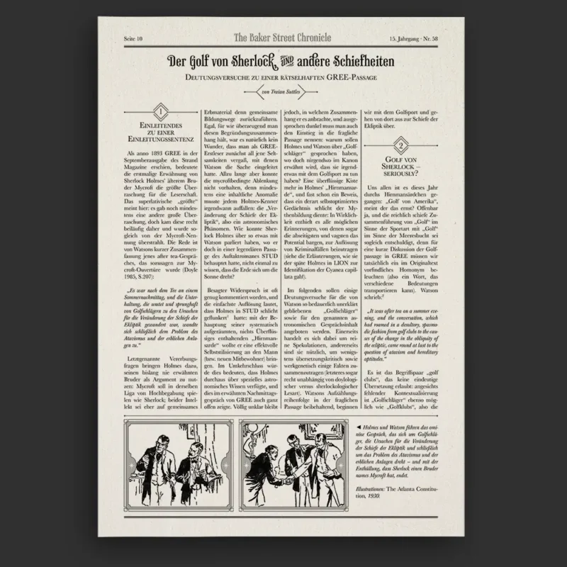 Baker Street Chronicle Nr. 58 - VORBESTELLUNG – Bild 2